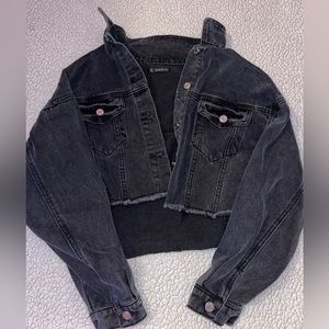 SHEIN Women’s Cropped Black Jean Jacket!